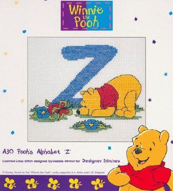 Disney Winnie the Pooh Z Cross Stitch Pattern